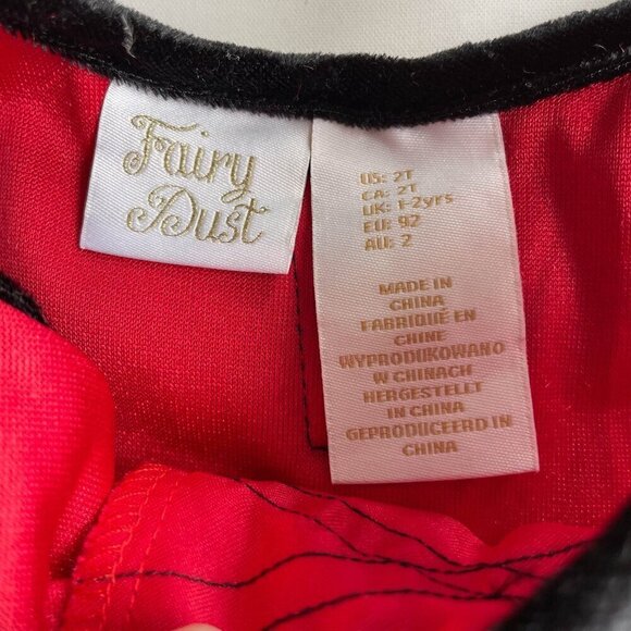 Fairy Dust Ladybug Lady Bug Toddler Tutu Halloween Costume Dress - Size 2T - Picture 4 of 6